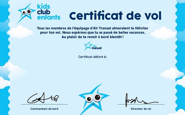 Air Transat : le club enfants se refait une jeunesse