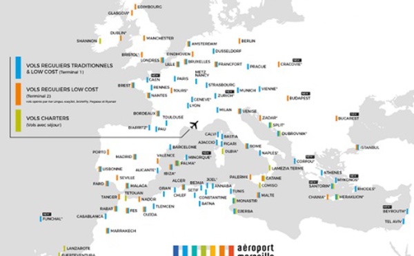 Aéroport Marseille Provence : le trafic en hausse de 9,9% en mars 2018