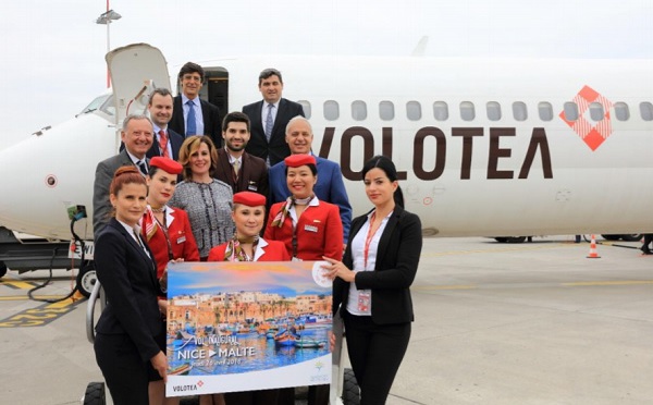 Volotea inaugure sa ligne exclusive Nice - Malte