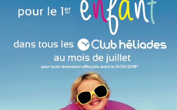 Héliades : séjour gratuit pour un enfant