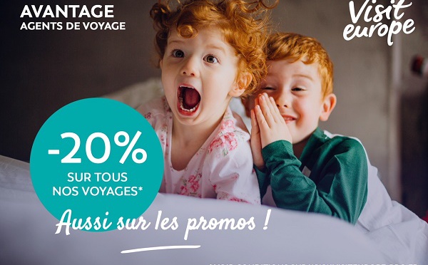 Visit Europe offre une réduction de 20% aux agents de voyages