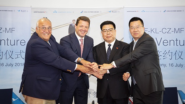 Air France - KLM, China Southern Airlines et Xiamen Airlines deviennent une coentreprise