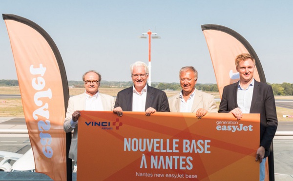 easyjet confirme l'ouverture d'une base à Nantes