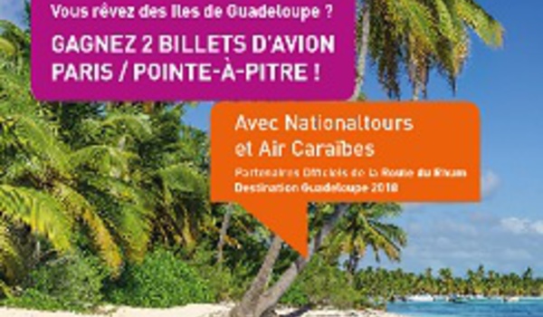 Air Caraïbes et Nationaltours font gagner 2 billets Paris – Pointe-à-Pitre 