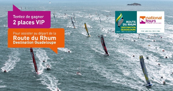 Nationaltours fait gagner 2 places VIP pour le départ de la Route du Rhum