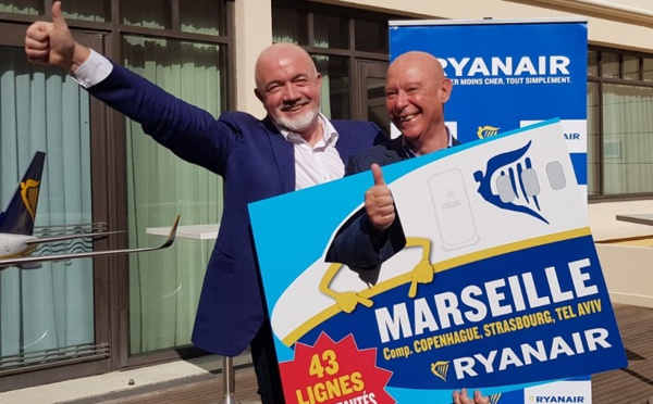 Ryanair positionne un 3e avion à Marseille en novembre 2019