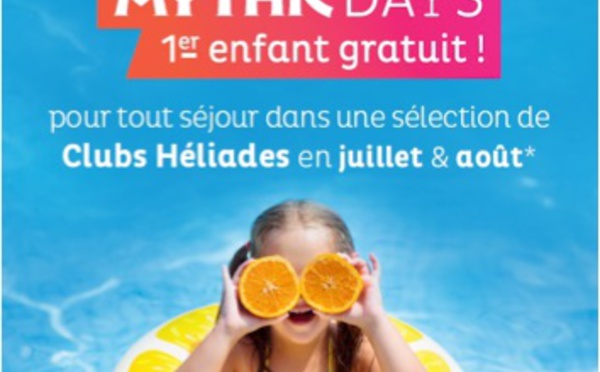 Séjour club : Héliades lance une offre 1er enfant gratuit