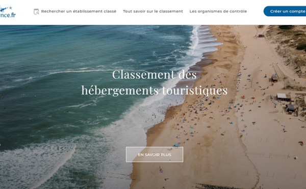 Atout France : le site de classement des hébergements fait peau neuve