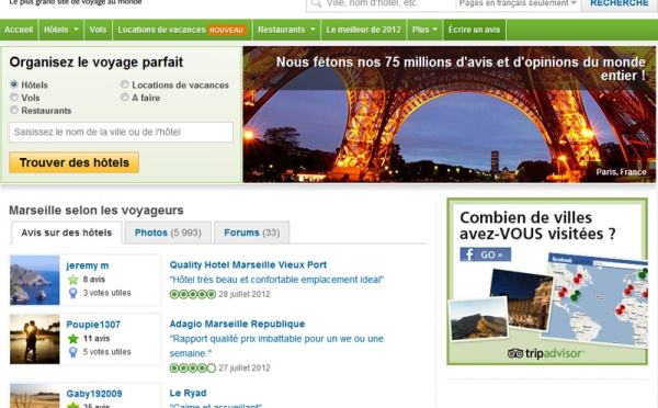 TripAdvisor a un impact direct sur l’économie touristique