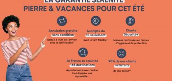 Mesures d'hygiène : Pierre &amp; Vacances met en place une charte Sécurité+