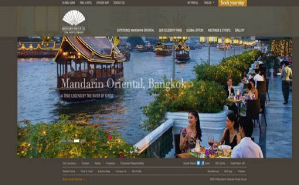 Le site de Mandarin Oriental Hotel Group fait peau neuve