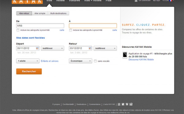 Kayak, le nouveau vaisseau amiral de Priceline ?