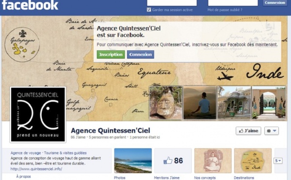 IV. Quintessen'Ciel, "Facebook permet à l’agence d’avoir une meilleure visibilité"