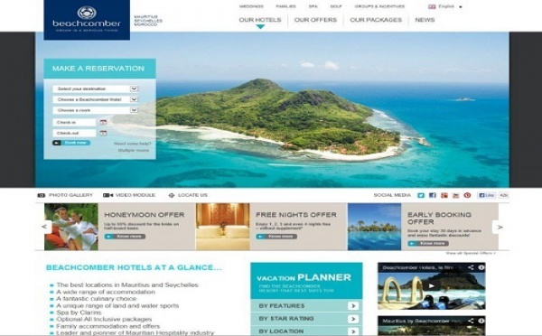 Beachcomber Hotels lance une nouvelle version de son site Internet