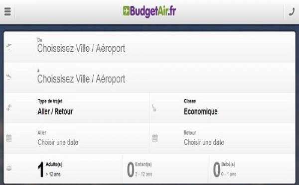 BudgetAir.fr décline son site Internet en version mobile