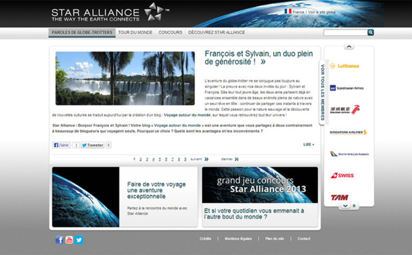 Star Alliance lance un mini-site pour les voyageurs français