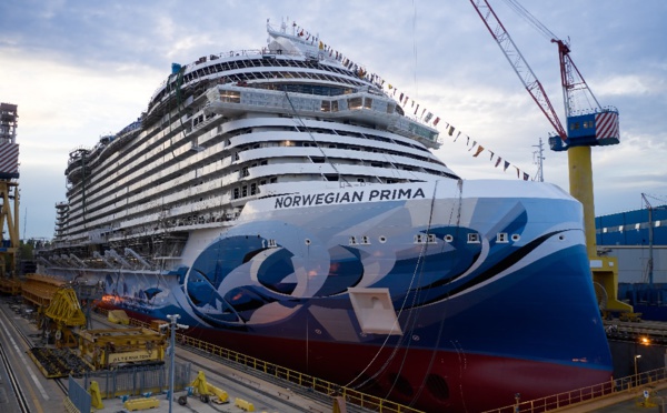 Norwegian Cruise Line : mise à l'eau du Norwegian Prima