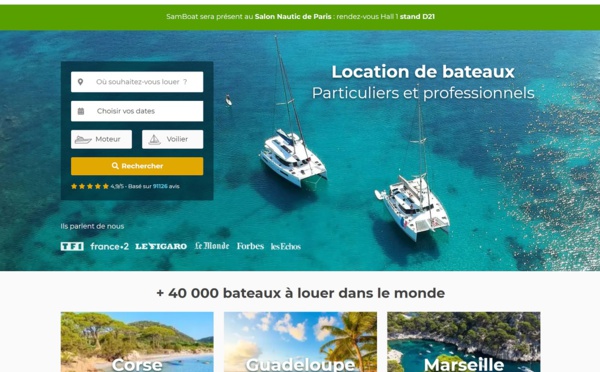 Location de bateaux : Samboat intègre les agences Vents de Mer et LateSail