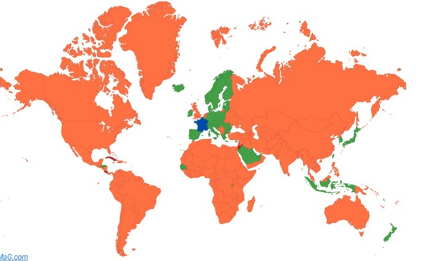 Voyage : tous les pays sortis de la liste rouge