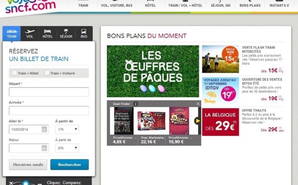 Voyages-sncf.com, site le plus performant en février 2014