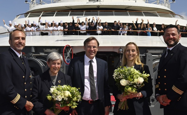 Ponant baptise son navire Le Bellot