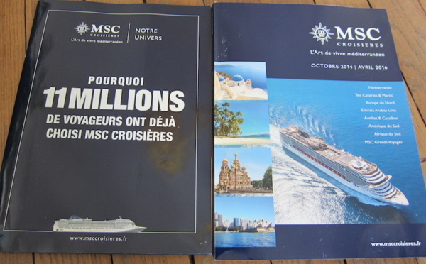 MSC Croisières : la programmation joue les 3 saisons... jusqu'en avril 2016 !