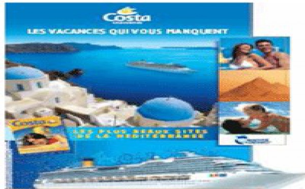 Costa Croisières distribue son kit vitrine