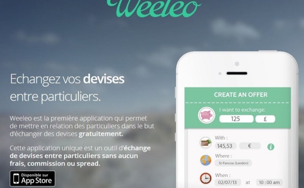 Weeleo : échanger des devises entre particuliers via une appli mobile