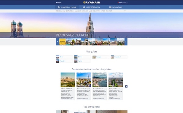 Ryanair lance des guides destinations disponibles en ligne