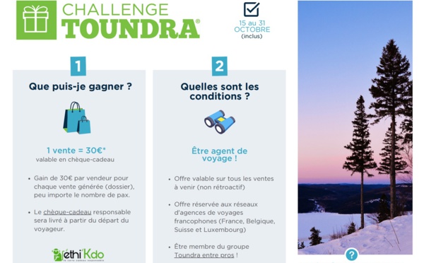 Challenge : Toundra Voyages fait gagner des cartes cadeaux