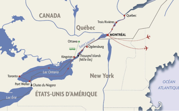 Rivages du Monde lance une croisière de Québec aux Chutes du Niagara