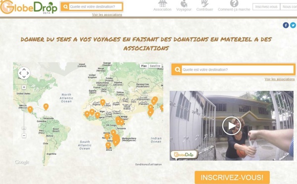 GlobeDrop.org : une plateforme qui rapproche, en 3 clics, ONG et touristes