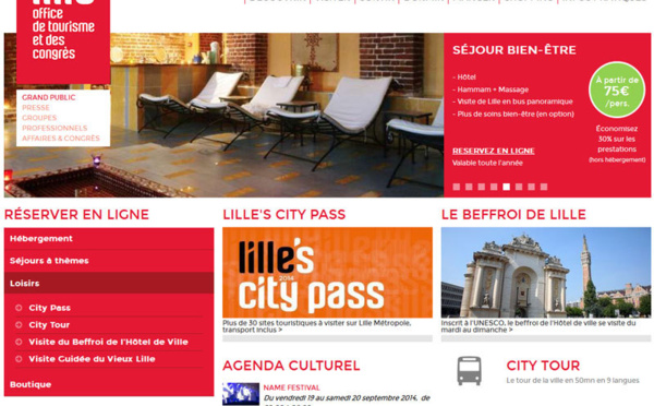 Le site de l'office de tourisme de Lille fait peau neuve