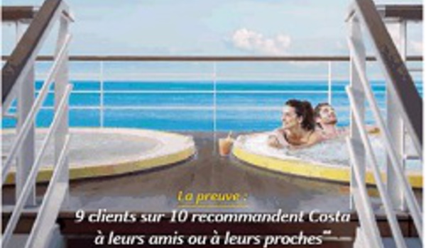 Costa Croisières : nouvelle campagne TV avec un spot de 20 secondes