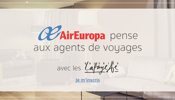 Air Europa lance un jeu concours pour les agents de voyages