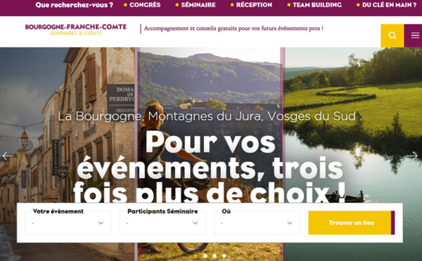 Bourgogne-Franche-Comté lance un club de prestataires et une plateforme dédiée au tourisme d'affaires - une capture d'écran du site seminaires.bourgognefranchecomte.com