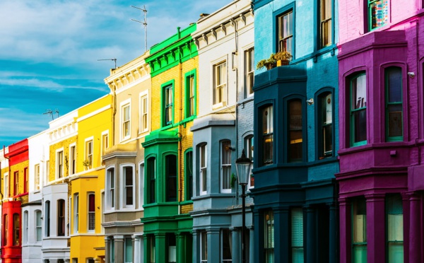 Le quartier de Notting Hill à Londres où a été tourné "Coup de foudre à Notting Hill" - Depositphotos.com Auteur albertolpzphoto