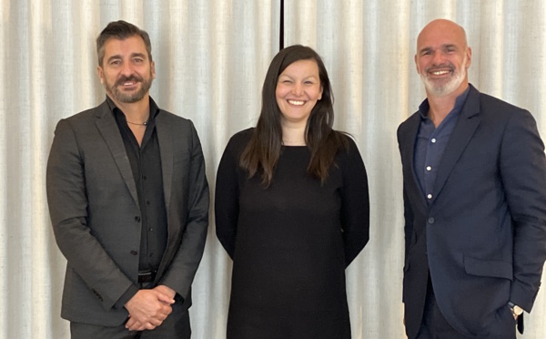 Pascal Boyer, directeur commercial, Naïma Mehdaoui, responsable de Signature d'Exception et Alexandre Espitalier Noël, directeur général. DR: TB