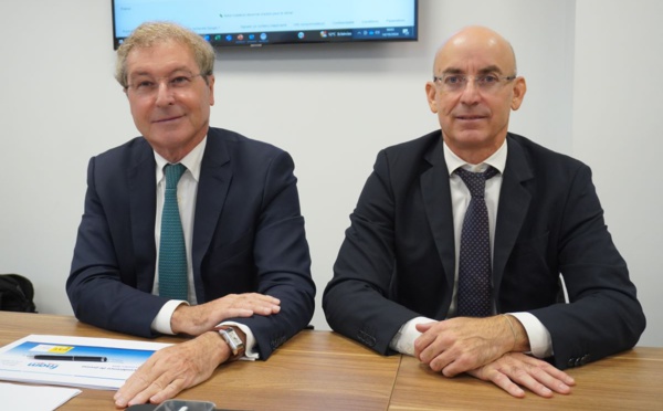 Pascal de Izaguirre, Président de la FNAM et Thomas Juin, Président de l'UAF: "Un milliard d'euros en un an, sans aucune progressivité dans le temps, c'est de l'inédit, du jamais vu". Photo : C.Hardin.