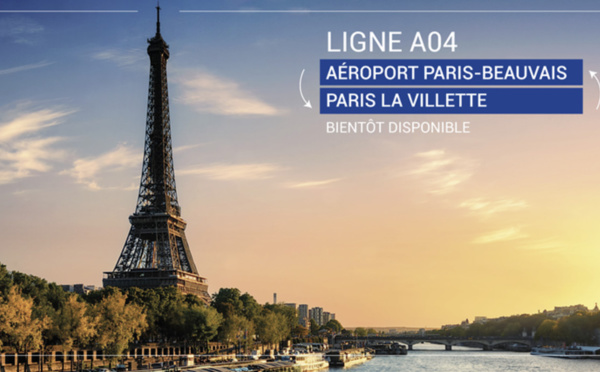 L’Aéroport Paris-Beauvais lance le 14 novembre la ligne A04 - Aéroport Paris-Beauvais