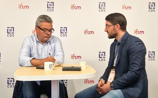 Jérôme Canaux, directeur commercial de Voyages C.Mathez à droite à l'occasion des interviews organisées par CDS Groupe en partenariat avec IFTM - Photo CDS Groupe