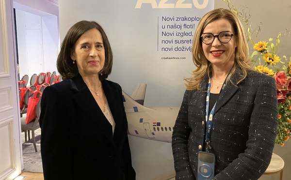 Robertina Majstrovic, directrice France de Croatia Airlines et Daniela Mihalic Durica, directrice de l'office national croate de tourisme à Paris. @TB