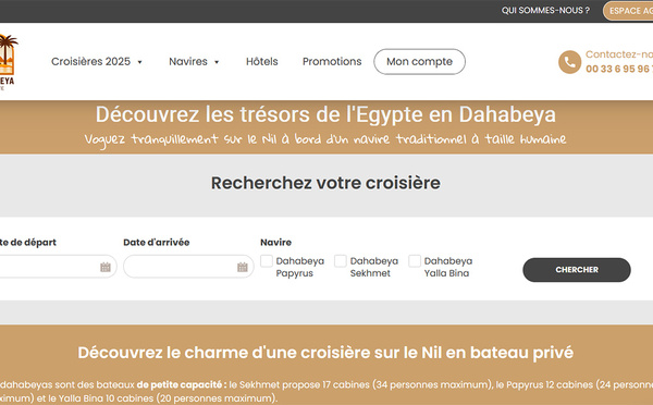 SO RECEPTIFS EGYPTE crée le site de Dahabeya Egypte © Dahabeya Egypte