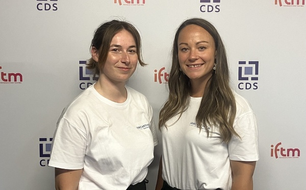 Sophie Marie étudiante à l’ESCAET et Nina Fiaut son maître d’apprentissage chez Jancarthier - Photo TB