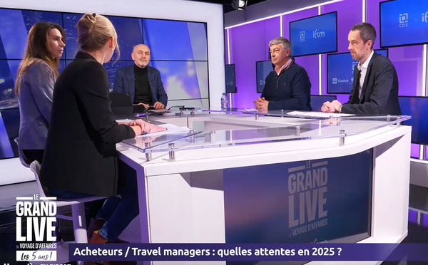 Quelles sont les attentes des Acheteurs et travel managers en 2025 ? Un thème abordé pendant le Grand Live du Voyage d’affaires de CDS Groupe, jeudi 16 janvier 2024. @Capture d’ecran