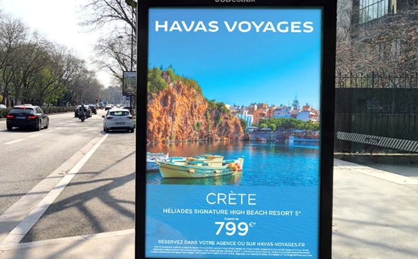 Havas Voyages a lancé une campagne nationale d’affichage dans 10 000 abribus en France - Photo Havas Voyages