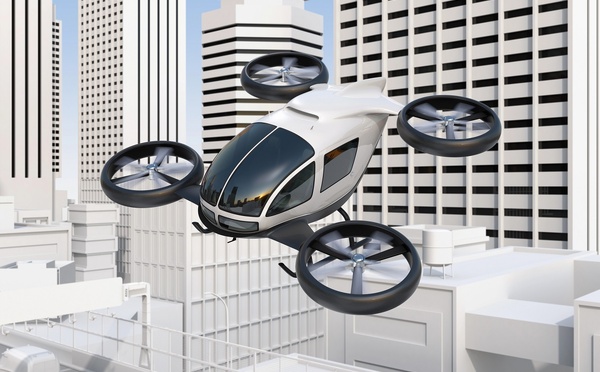 Taxis volants : Volocopter dépose le bilan mais poursuit ses projets (image non contractuelle) - Photo : Depositphotos.com @chesky_w 