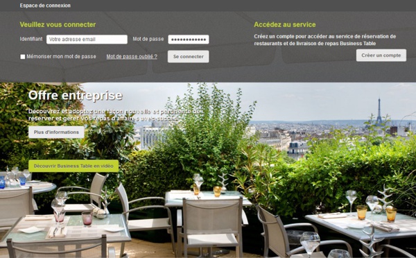 Repas d'affaires : Ticket Travel Pro propose les services de Business Table